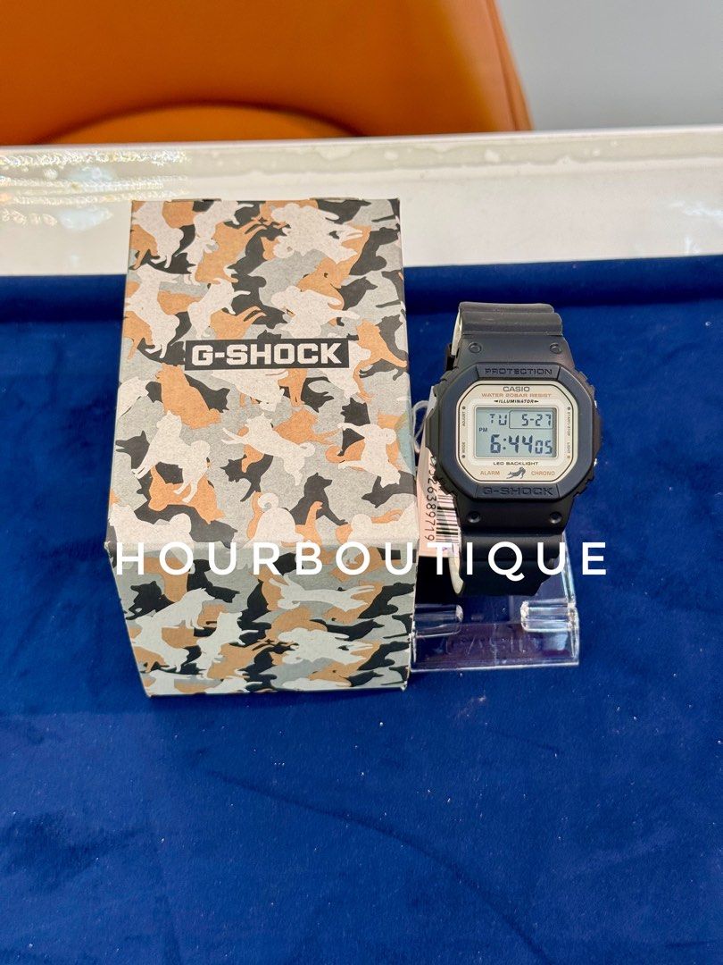 Brand New Casio G-Shock Black Kuro Shiba Digital Watch DW-5600SHB-1