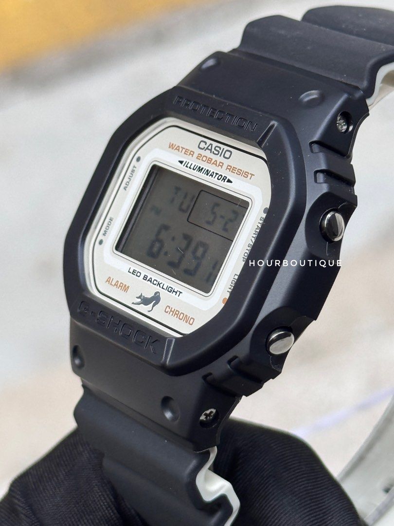 Brand New Casio G-Shock Black Kuro Shiba Digital Watch DW-5600SHB-1