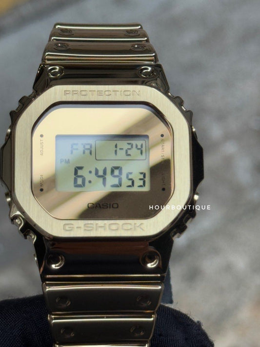 Brand New Casio GShock Fine Metallic Series Full Gold Watch GM-5600YMG-9