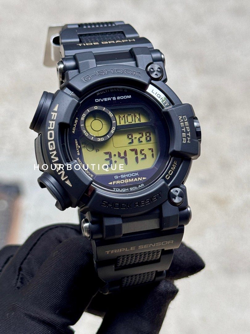 Brand New Casio GShock FrogMan Divers Watch on Bracelet GWF-D1000BC-1