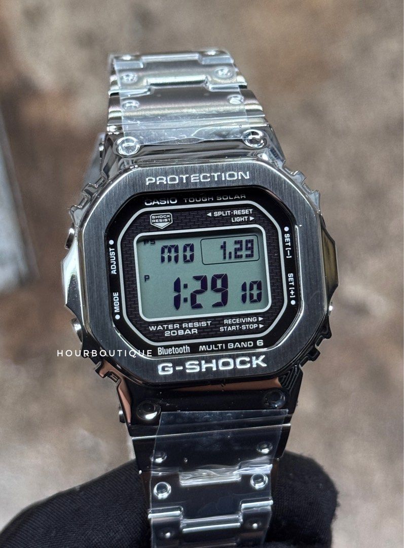 Brand New Casio GShock Full Metal Digital Square Watch GMW-B5000D-1A