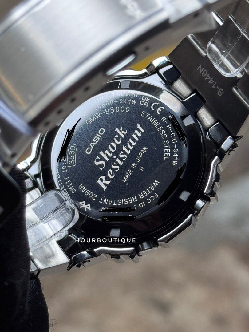 Brand New Casio GShock Full Metal Digital Square Watch GMW-B5000D-1A