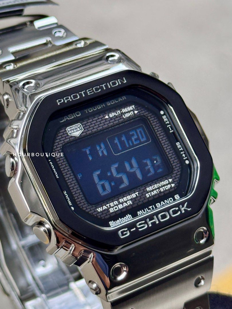 Brand New Casio GShock Full Metal Tough Solar Black Bezel Watch GMW-B5000BT-1