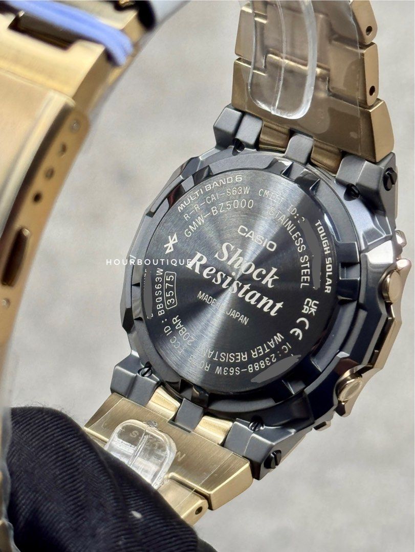 Brand New Casio GShock Full Metal LCD Display In PVD Gold Case Tough Solar Watch GMW-BZ5000D-9