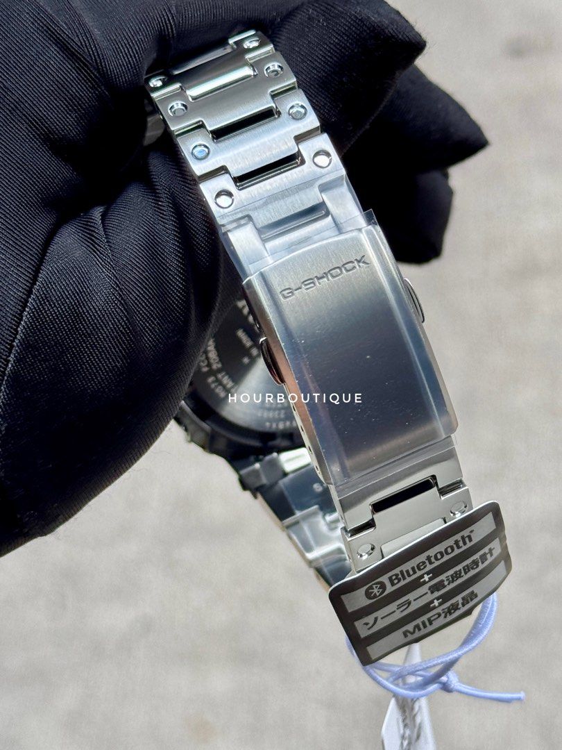 Brand New Casio GShock Full Metal LCD Display In Steel, Tough Solar Watch GMW-BZ5000D-1