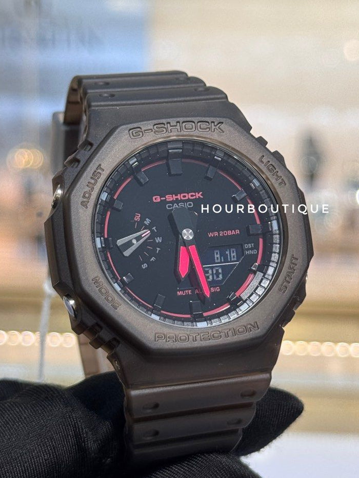 Brand New Casio GShock Jelly Black , Red Index Watch GA-2100K-5