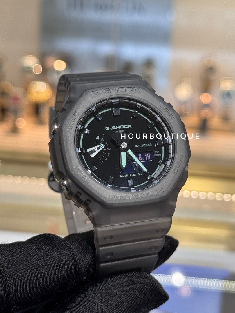 Brand New Casio GShock Jelly Black Analog Digital Watch GA-2100K-1