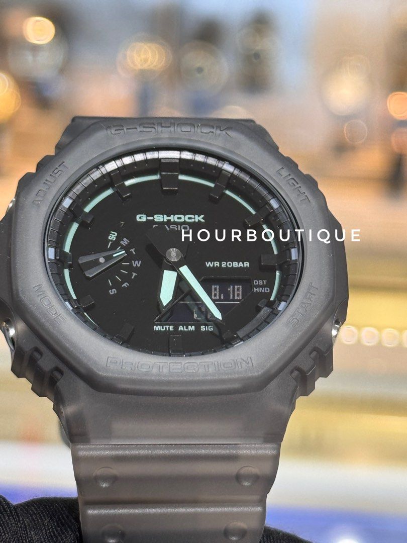 Brand New Casio GShock Jelly Black Analog Digital Watch GA-2100K-1