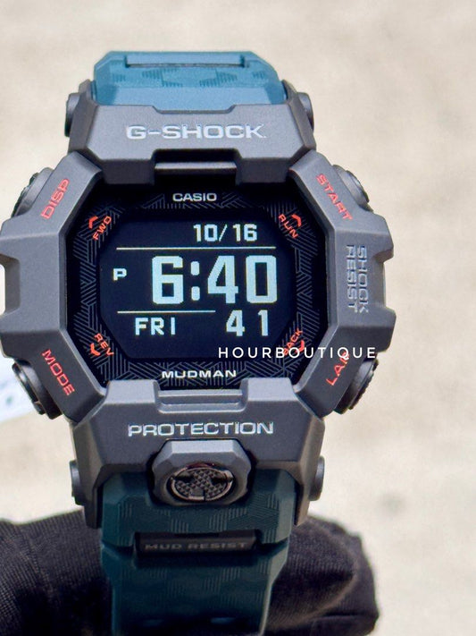 Brand New Casio GShock MudMan MIT LCP Display Green Strap Watch GDG-B100-1A3