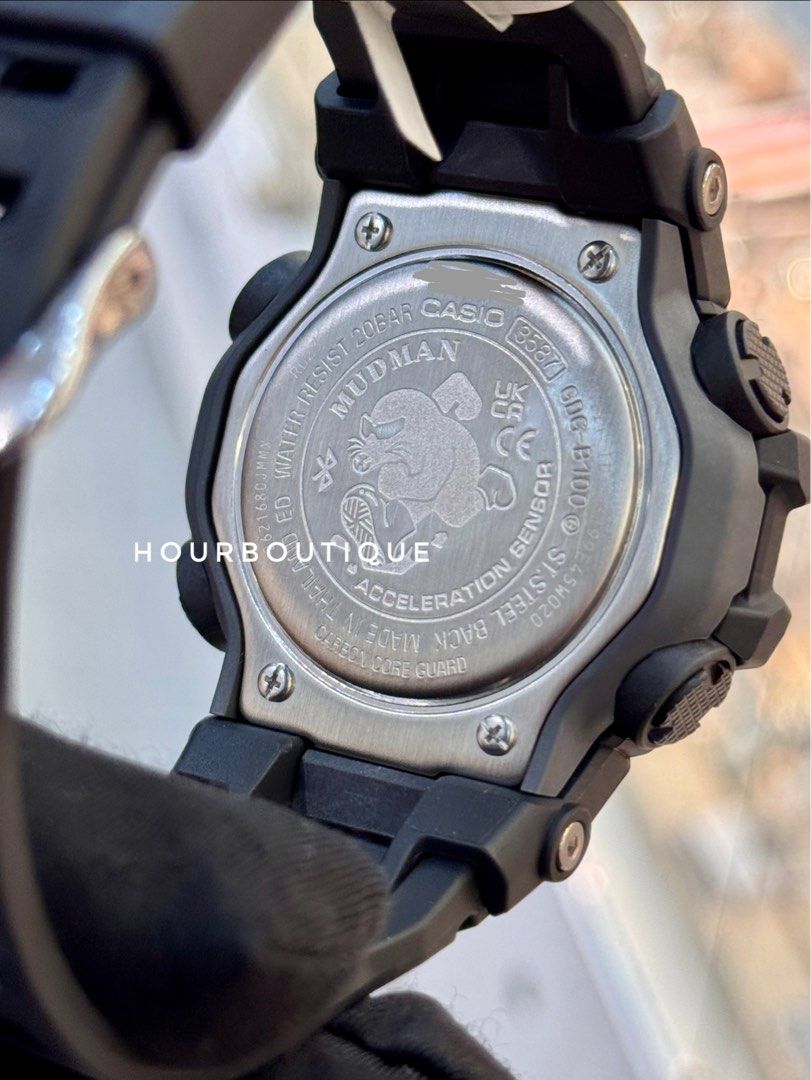 Brand New Casio GShock MudMan MIT LCP Display Green Strap Watch GDG-B100-1A3
