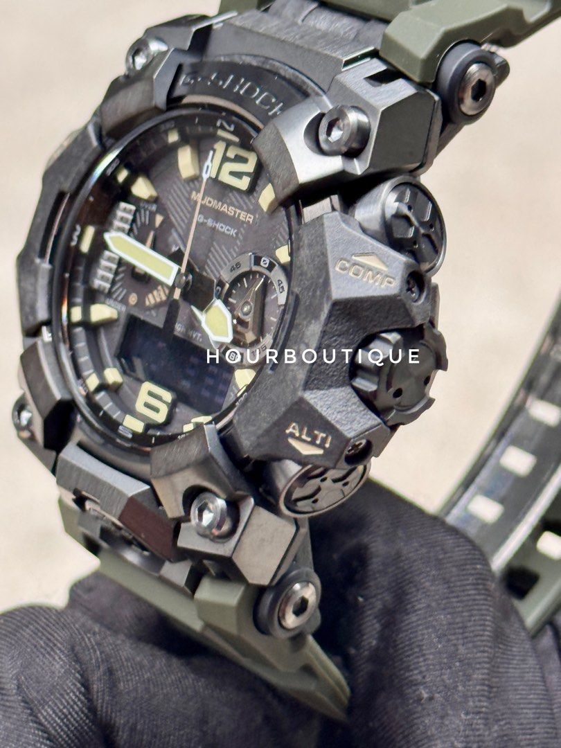 Brand New Casio GShock MudMaster Military Green Watch GWG-B1000-1A3