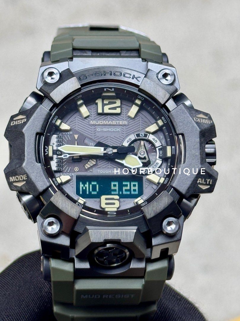 Brand New Casio GShock MudMaster Military Green Watch GWG-B1000-1A3