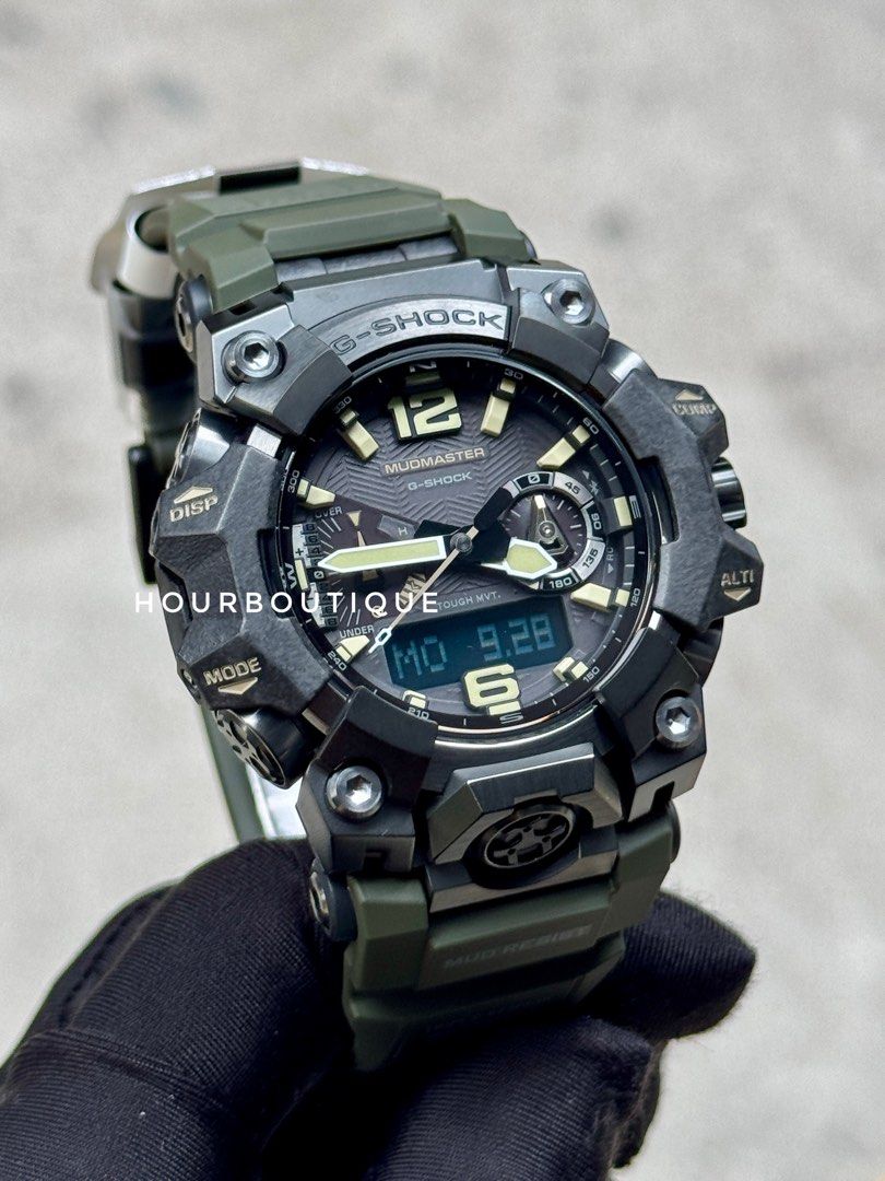 Brand New Casio GShock MudMaster Military Green Watch GWG-B1000-1A3