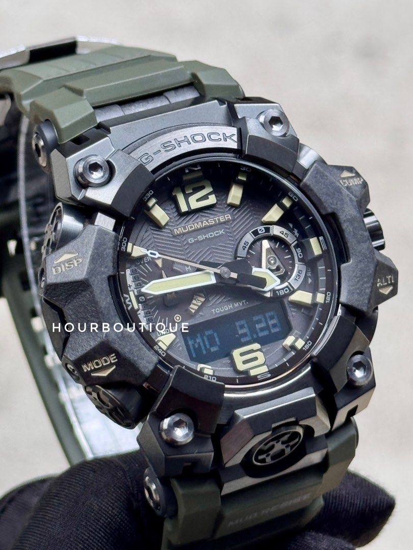 Brand New Casio GShock MudMaster Military Green Watch GWG-B1000-1A3