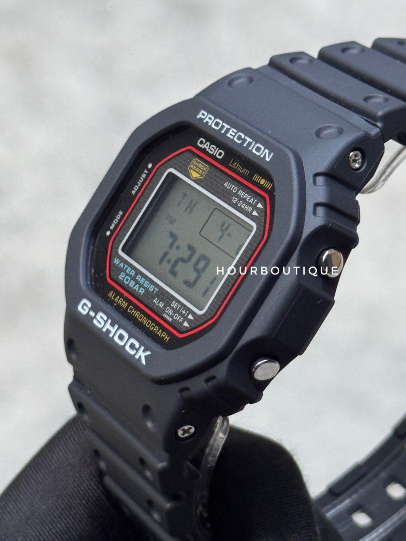 Brand New Casio G-Shock Origins DW-5000R-1A Digital Black Watch
