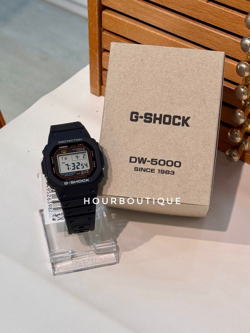 Brand New Casio G-Shock Origins DW-5000R-1A Digital Black Watch