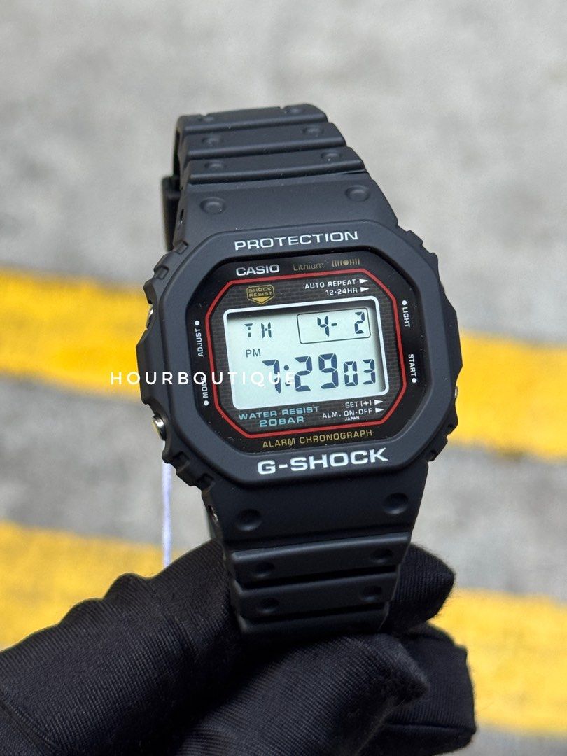 Brand New Casio G-Shock Origins DW-5000R-1A Digital Black Watch