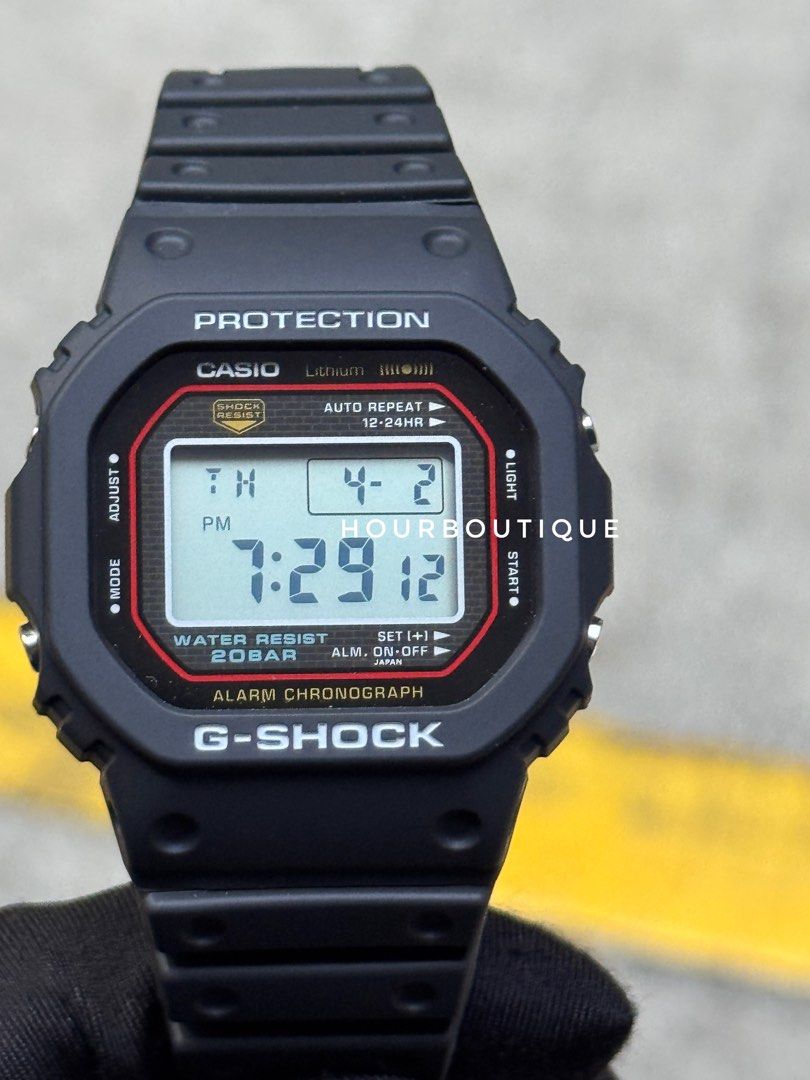 Brand New Casio G-Shock Origins DW-5000R-1A Digital Black Watch