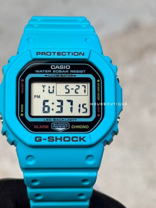 Brand New Casio G-Shock Vivid Blue Digital Watch DW-5600EP-2