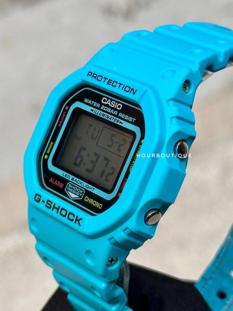 Brand New Casio G-Shock Vivid Blue Digital Watch DW-5600EP-2