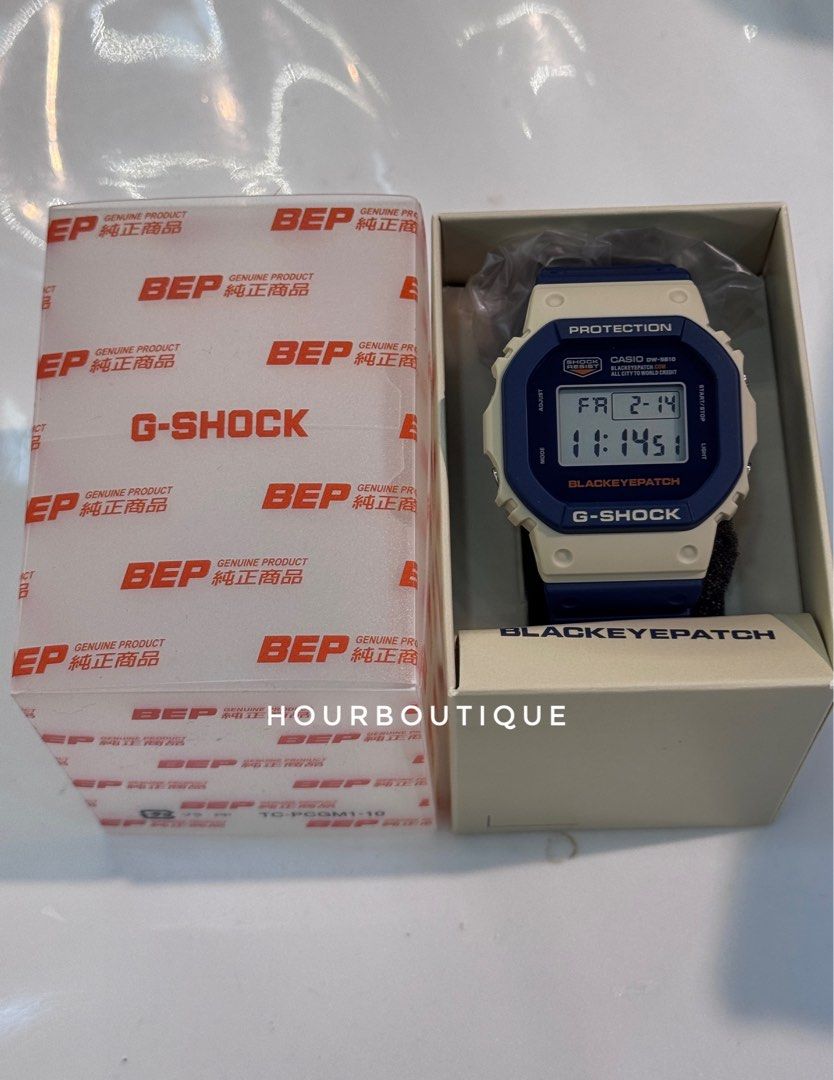 Brand New Casio G-Shock X Black Eye Patch Collaboration Digital Watch DW-5610BEP-2DR