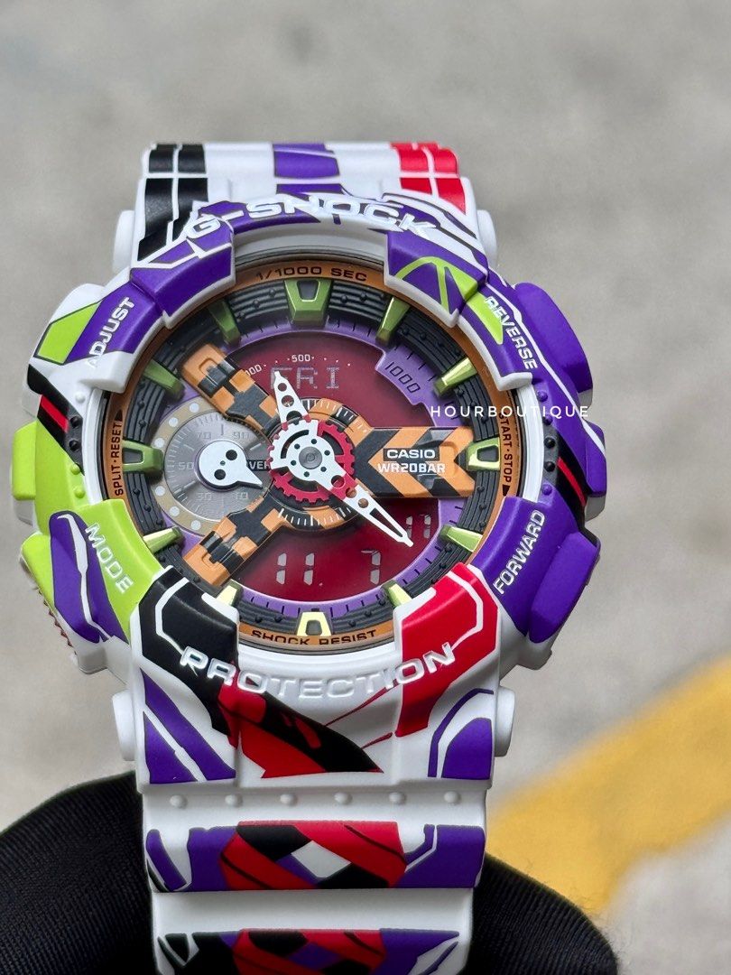 Brand New Casio G-Shock x Evangelion GA-110EVA30-7A Watch