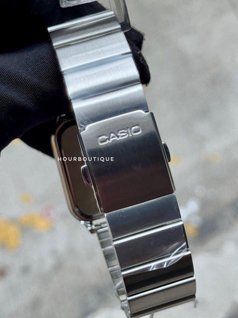 Brand New Casio Rectangular MoonPhase Sky Blue Dial Quartz Watch MTP-M305D-2