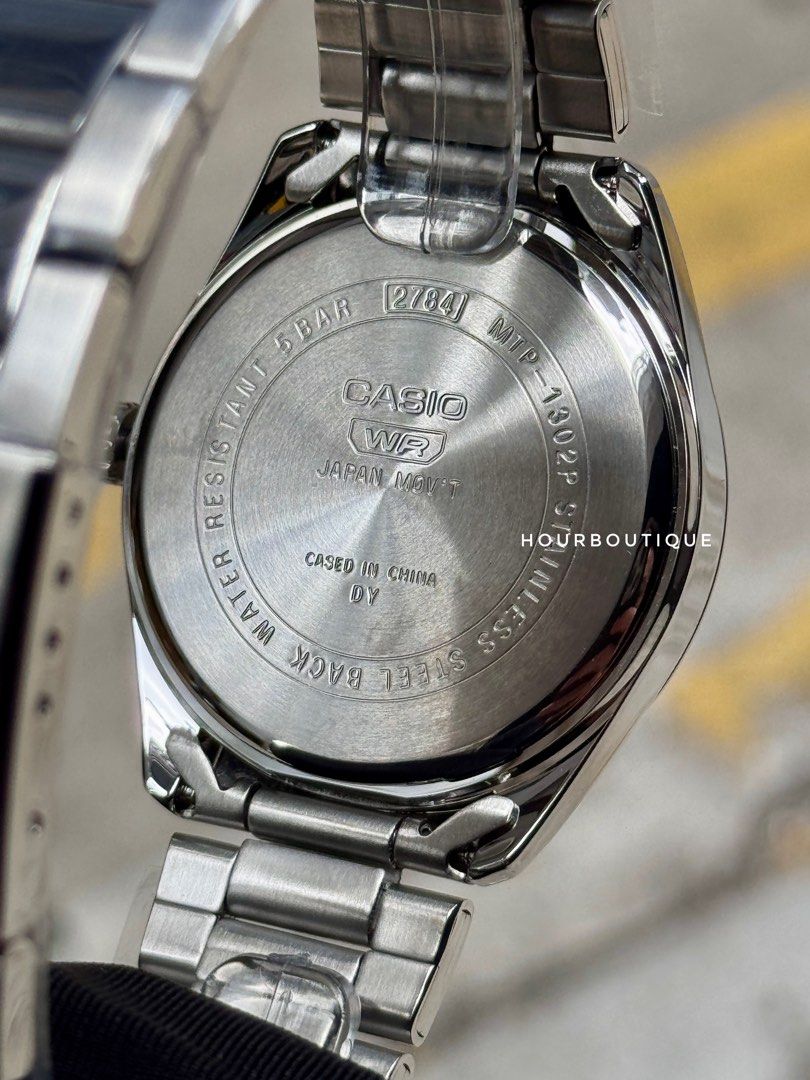 Brand New Casio Salmon Dial Quartz Watch MTP-1302PE-4A