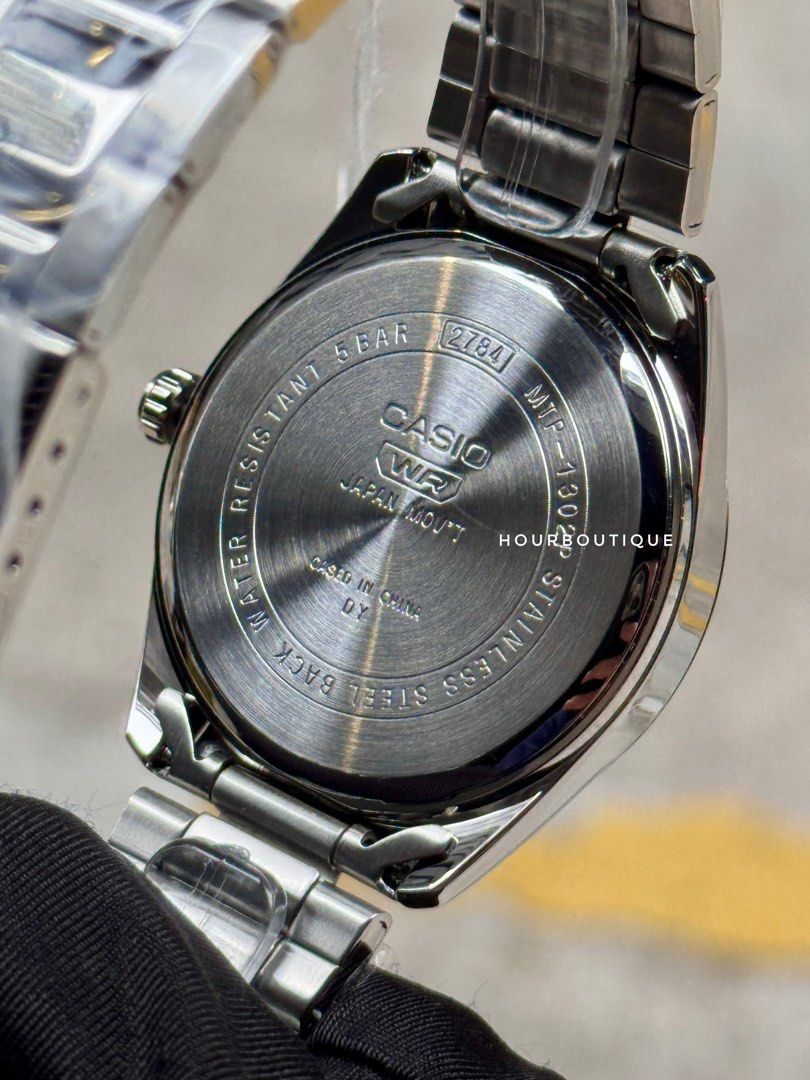 Brand New Casio Salmon Dial Quartz Watch MTP-1302PE-4AVEF