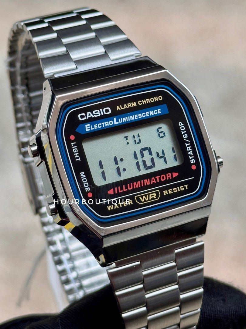 Brand New Casio Vintage Digital Watch A168WA-1WDF