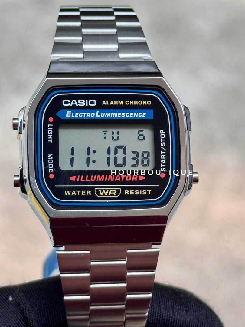 Brand New Casio Vintage Digital Watch A168WA-1WDF