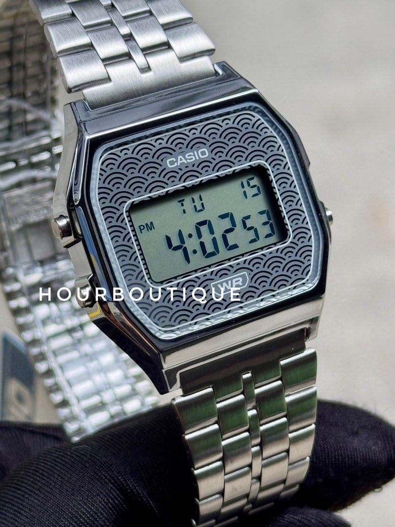 Brand New Casio Vintage Silver Dial Digital Watch, Made In Japan A159WEVJ-7