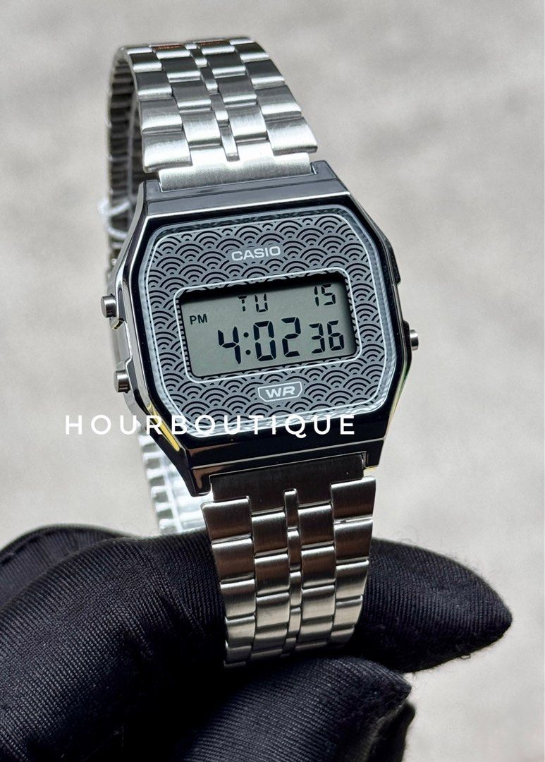 Brand New Casio Vintage Silver Dial Digital Watch, Made In Japan A159WEVJ-7