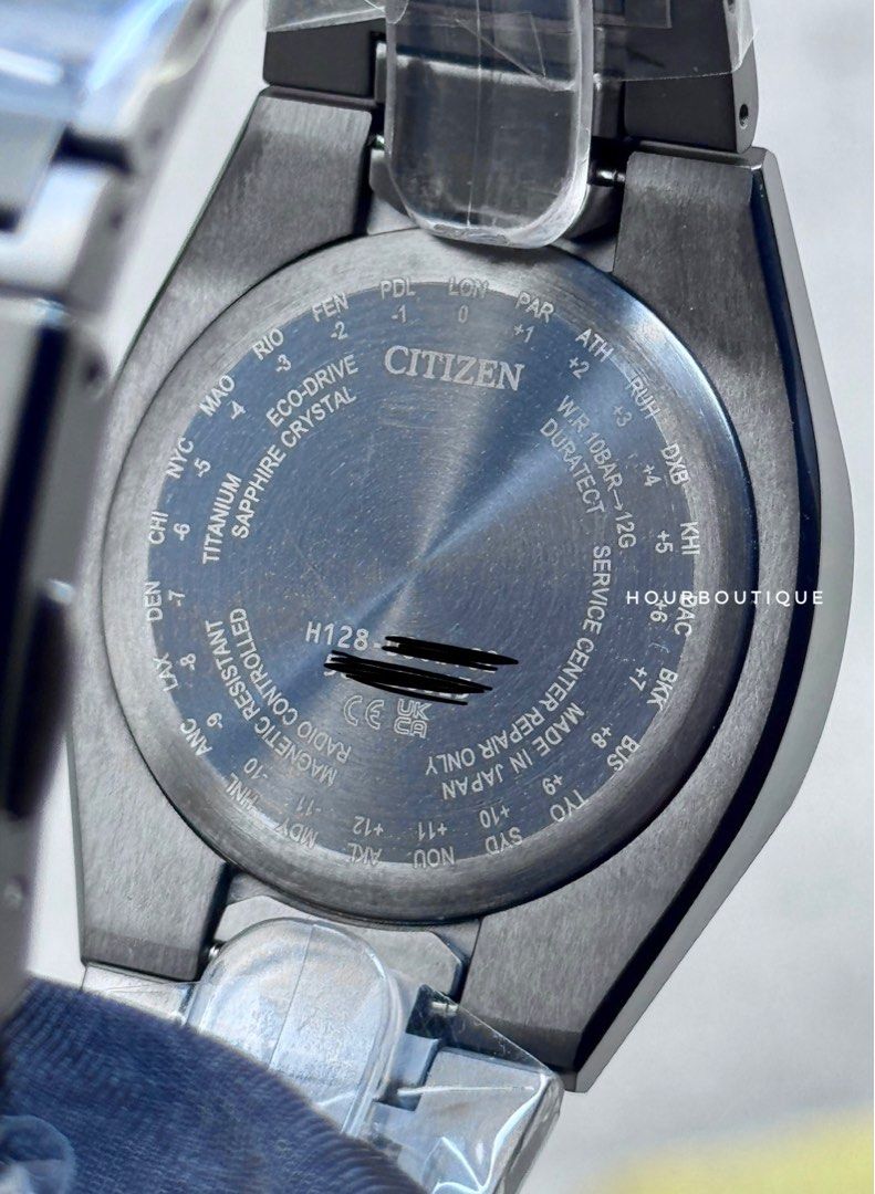 Brand New Citizen Attesa Super Titanium with Black Duratec Coating Eco-Drive Watch CB3045-61E
