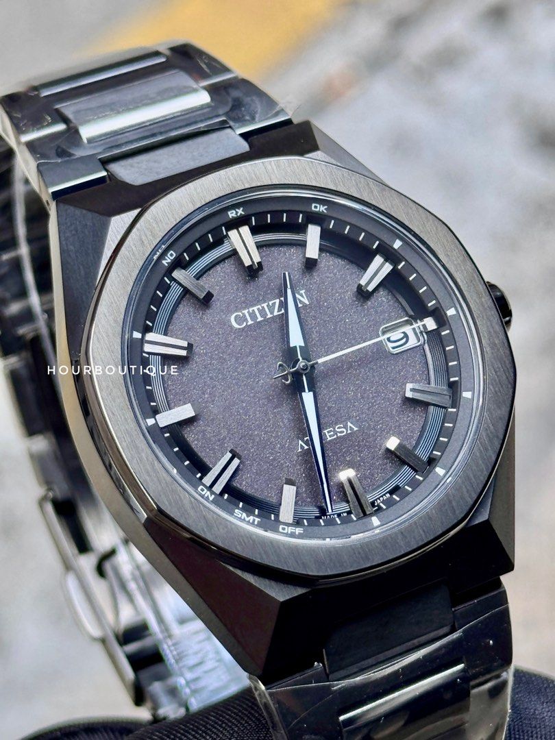 Brand New Citizen Attesa Super Titanium with Black Duratec Coating Eco-Drive Watch CB3045-61E