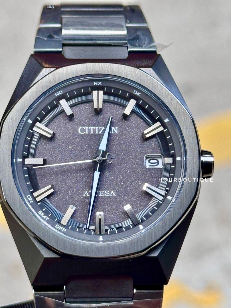 Brand New Citizen Attesa Super Titanium with Black Duratec Coating Eco-Drive Watch CB3045-61E