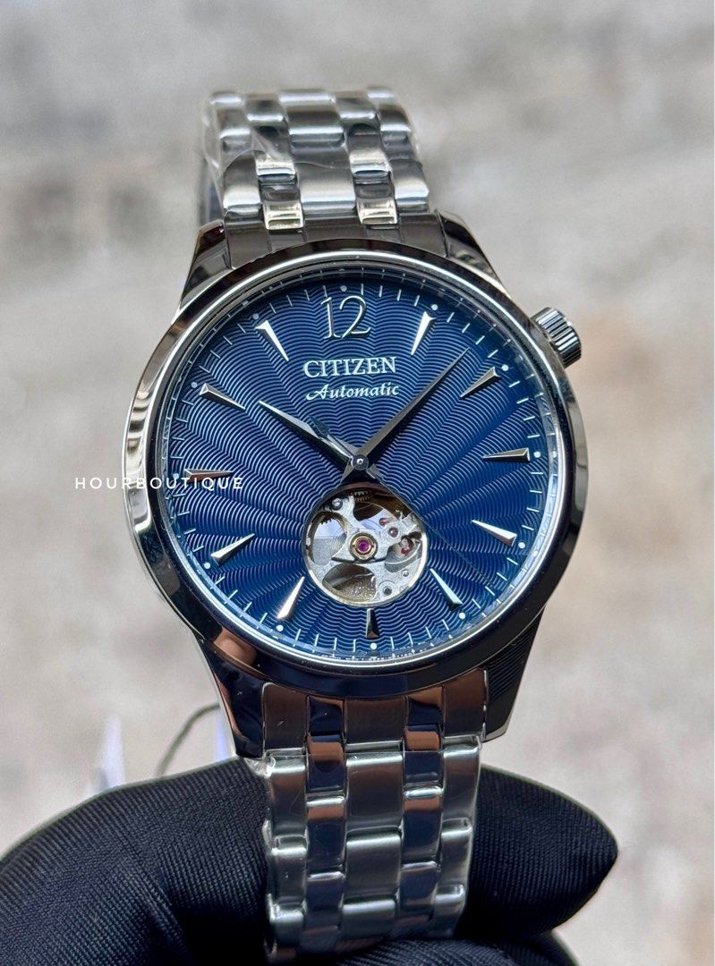 Brand New Citizen Blue Dial Automatic Open Heart Watch NH9131-73L