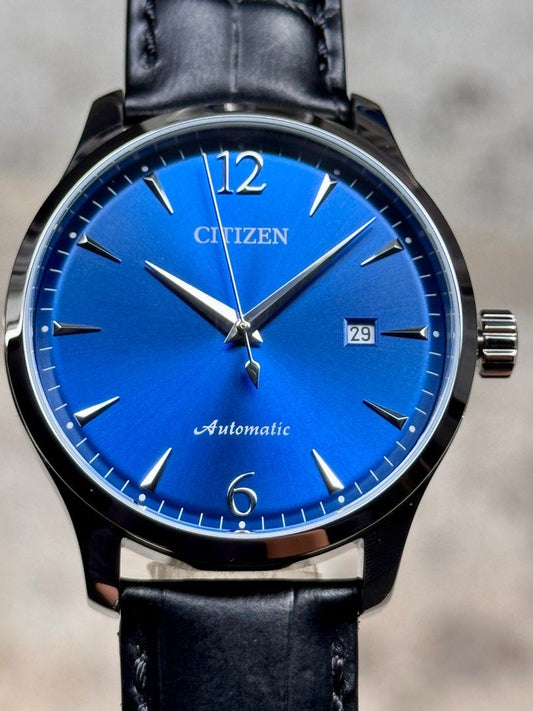 Brand New Citizen Blue Sunray Dial Automatic Dress Watch NJ0110-18L