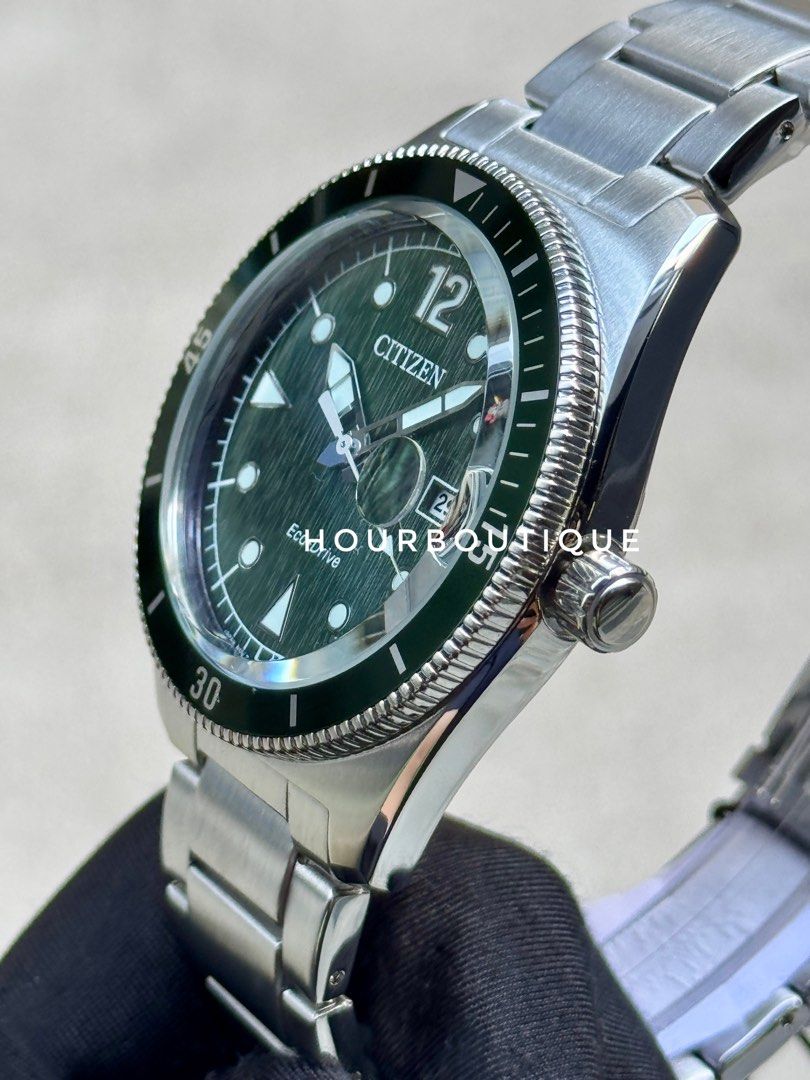 Brand New Citizen Eco-Drive Green Dial Watch AW1880-55X – HOUR