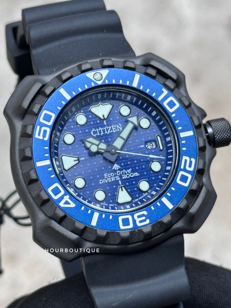 Brand New Citizen Eco-Drive Titanium Blue Dial Divers Watch BN0225-04L