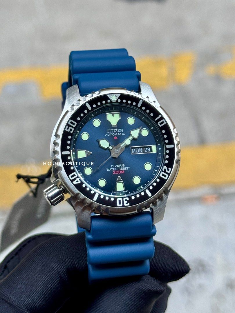 Brand New Citizen Europe Exclusive Blue Dial LHD Automatic Divers Watch NY0040-17L