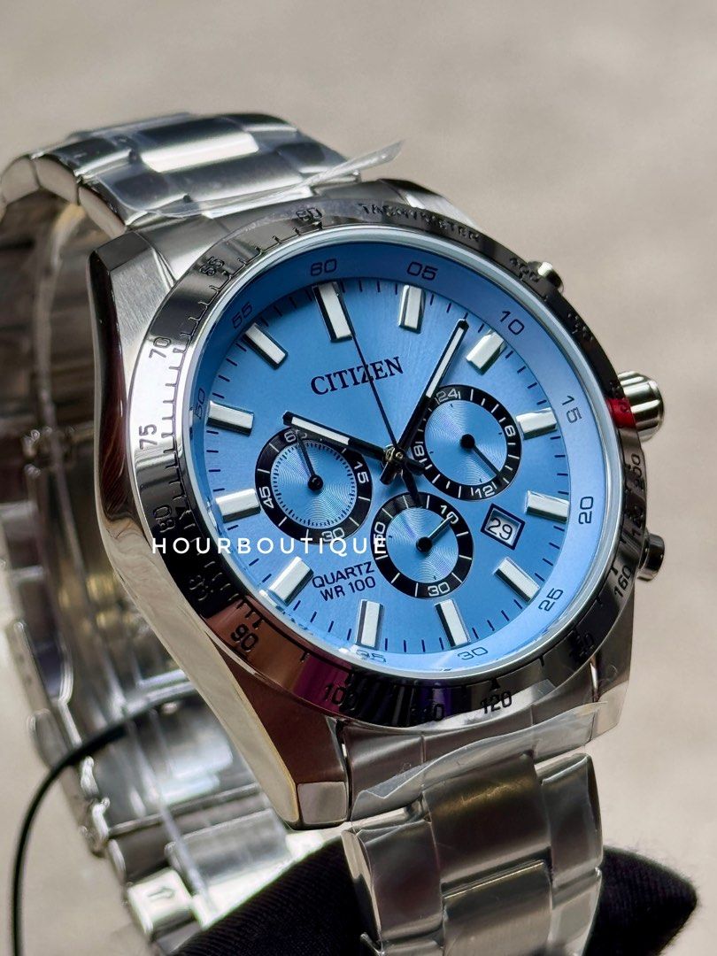 Brand New Citizen Ice Blue Dial Chronograph Watch AW8230-59L