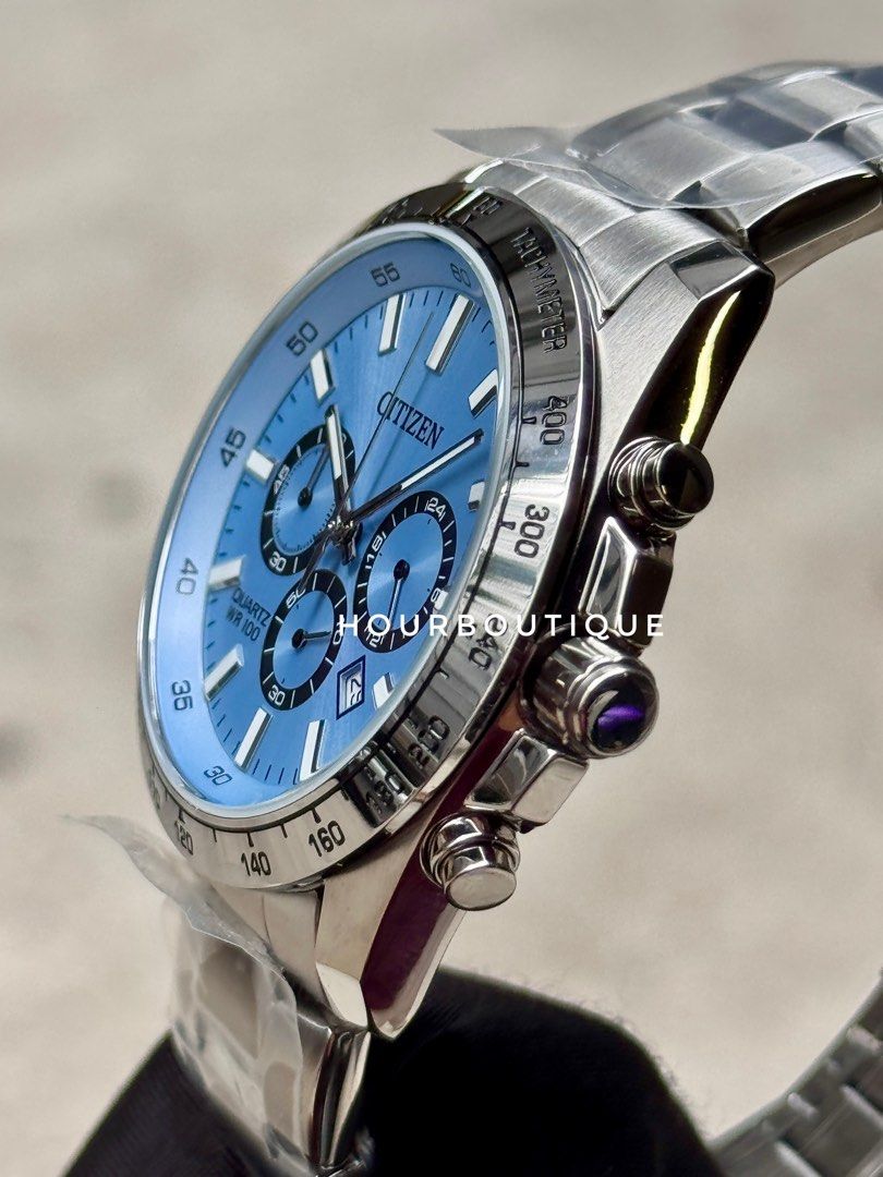 Brand New Citizen Ice Blue Dial Chronograph Watch AW8230-59L