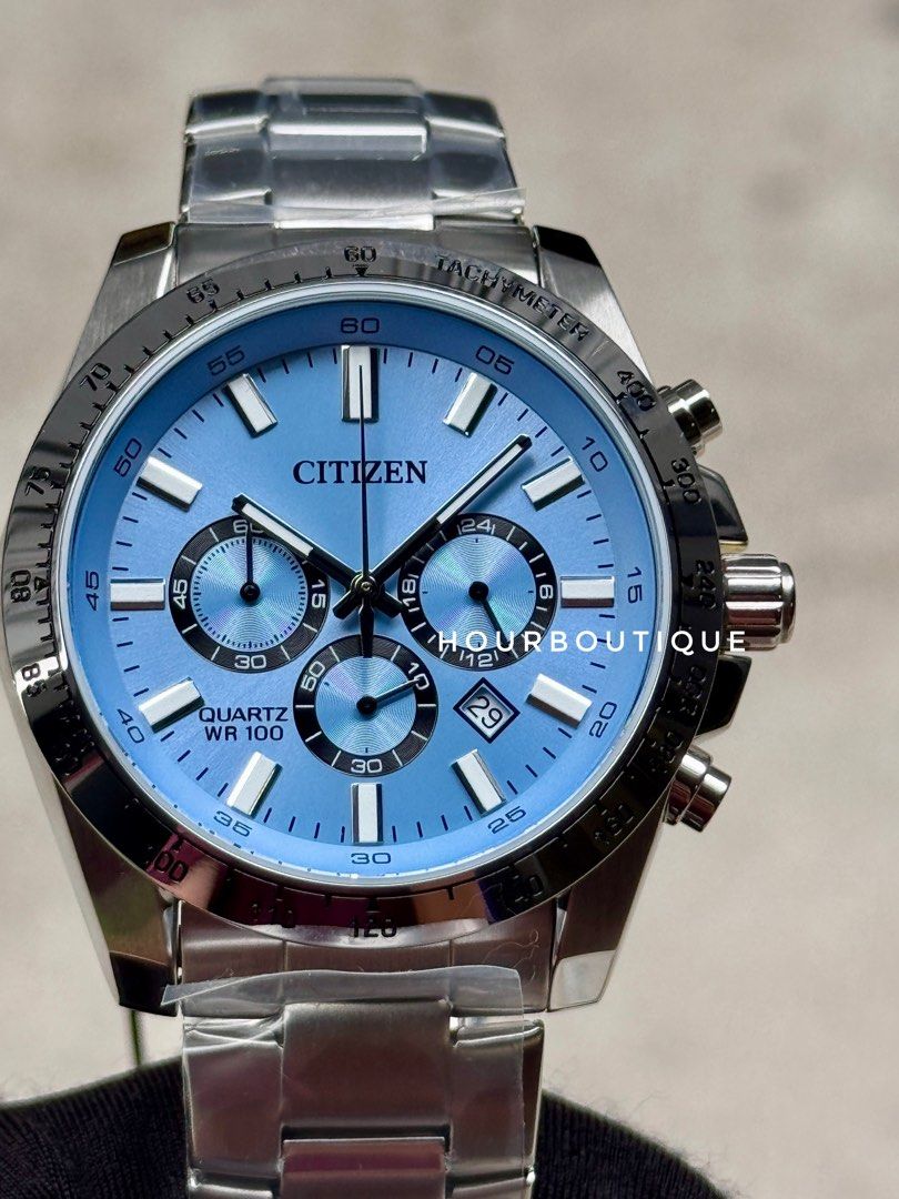 Brand New Citizen Ice Blue Dial Chronograph Watch AW8230-59L