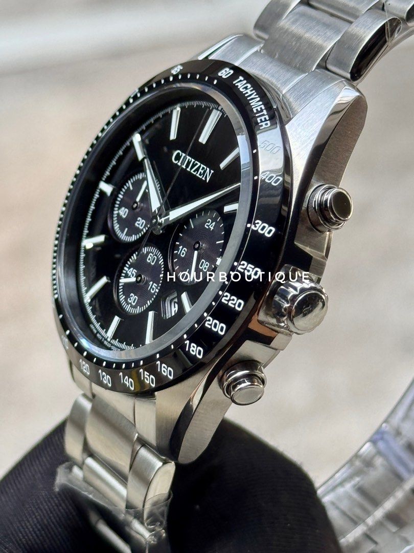 Brand New Citizen Japan Exclusive Solar Chronograph Black Dial Watch CA4764-57E