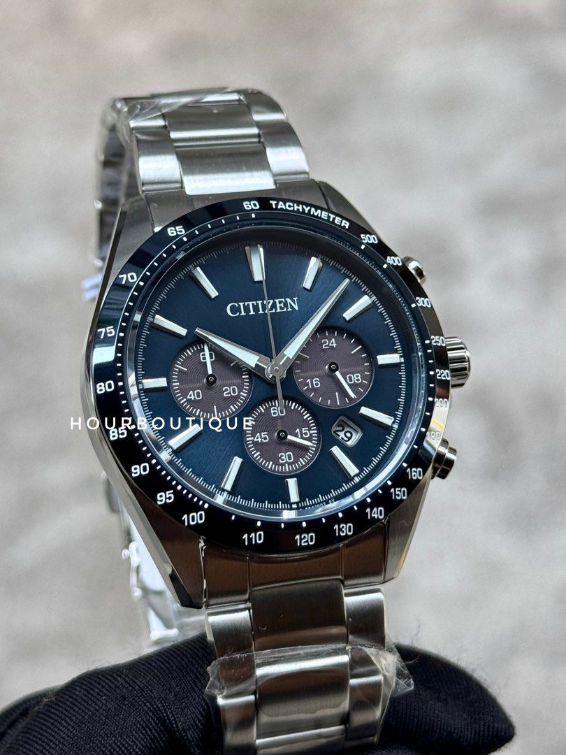 Brand New Citizen Japan Exclusive Solar Chronograph Blue Dial Watch CA4764-57L