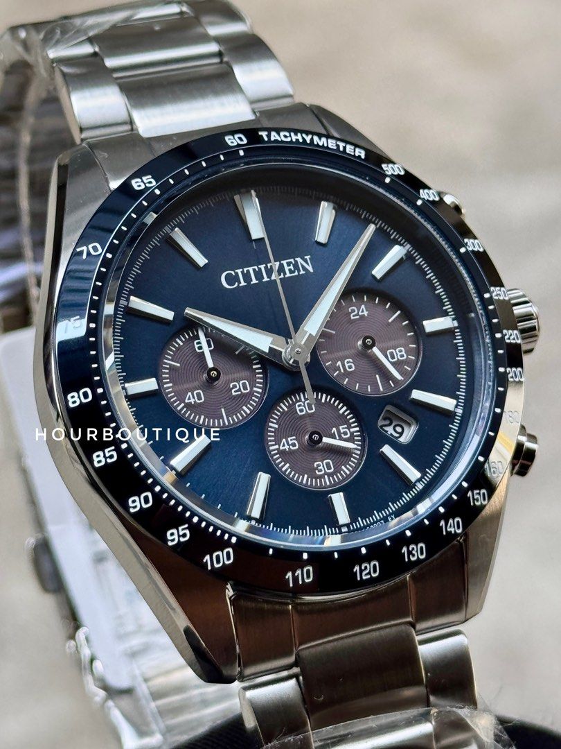 Brand New Citizen Japan Exclusive Solar Chronograph Blue Dial Watch CA4764-57L