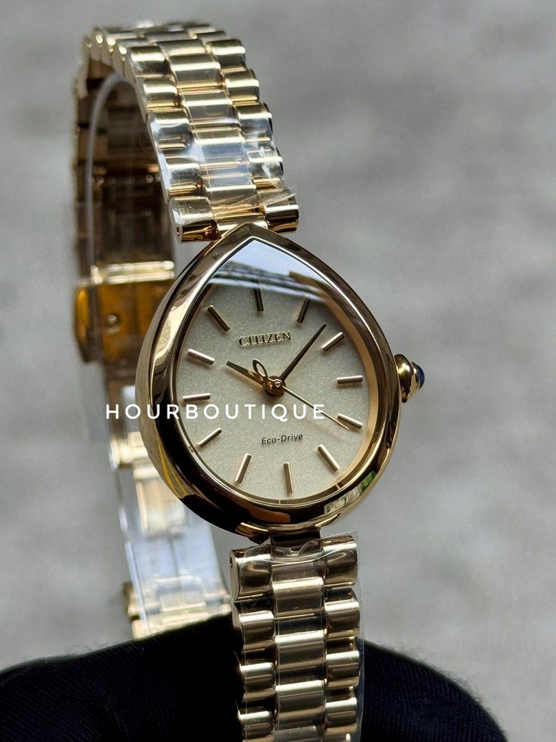 Brand New Citizen Japan Exclusive Rain Drop Shape Eco-Drive Lady’s Watch EM1202-50P