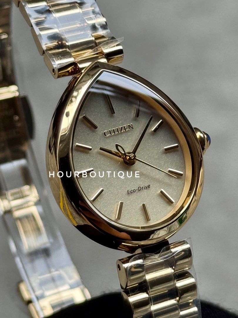Brand New Citizen Japan Exclusive Rain Drop Shape Eco-Drive Lady’s Watch EM1202-50P