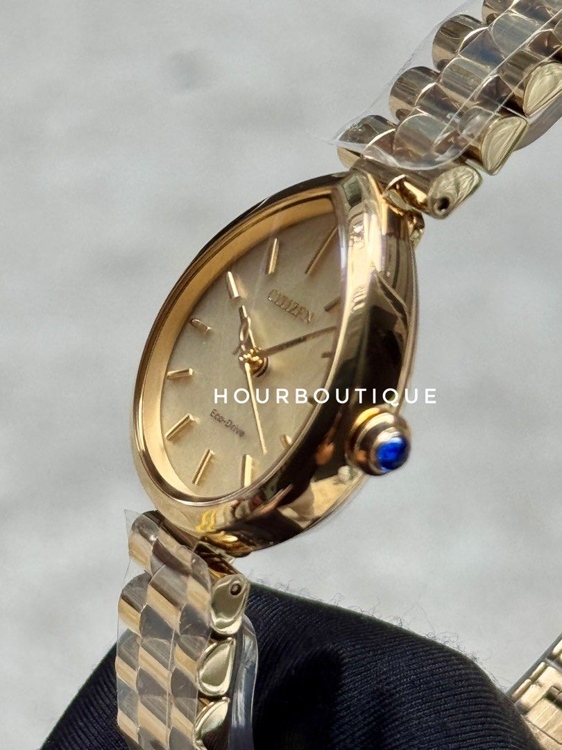 Brand New Citizen Japan Exclusive Rain Drop Shape Eco-Drive Lady’s Watch EM1202-50P